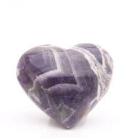 Chevron Amethyst Heart