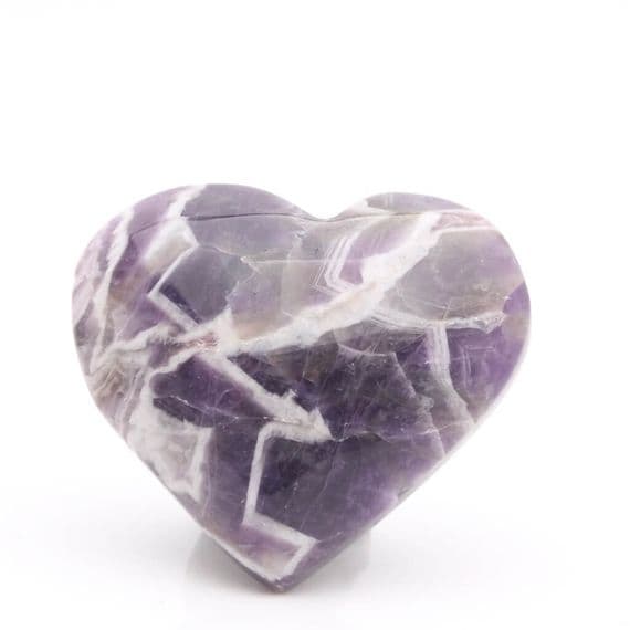 Chevron Amethyst Heart