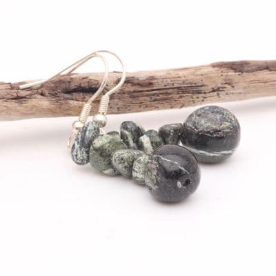 Chrysotile in Serpentine Earrings