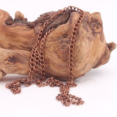 Copper Plated Linked Chain 46cm (18