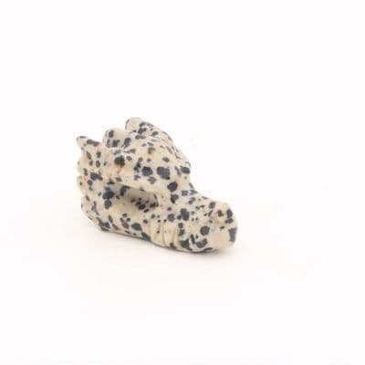 Dalmatian Jasper Dragon Skull 5