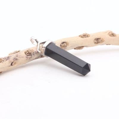 Double Terminated Jet Pendant