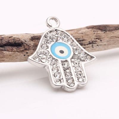 Fatima's Hand with Eye pendant