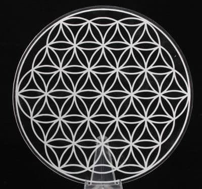 Flower of Life Grid in Clear Acrylic