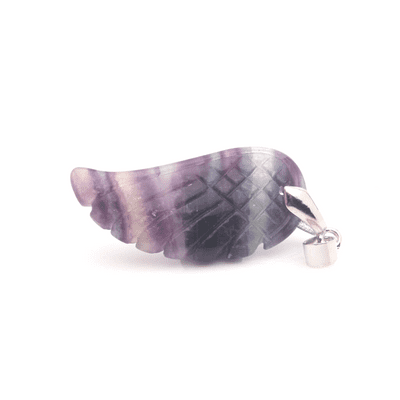 Fluorite Angel Wing Pendant 2