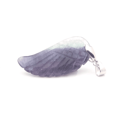 Fluorite Angel Wing Pendant 4