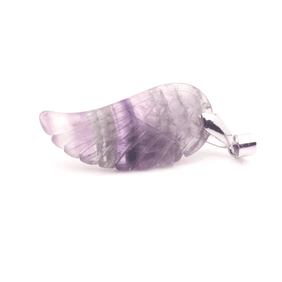 Fluorite Angel Wing Pendant 9