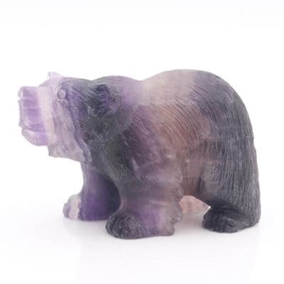 Fluorite Bear Carving 2
