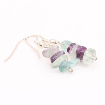 Fluorite Chip Earrings