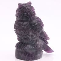 Fluorite Owl Carving 1