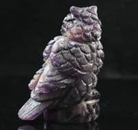 Fluorite Owl Carving 1