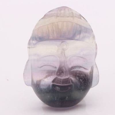 Fluorite Thai Buddha Head Carving 1