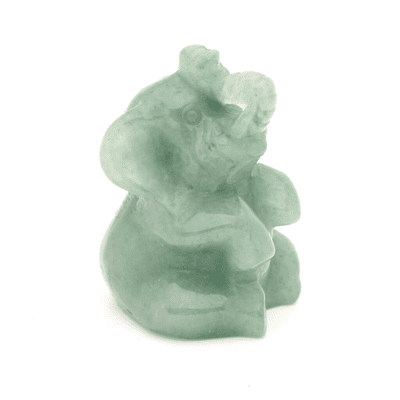 Green Aventurine  Baby Elephant 1