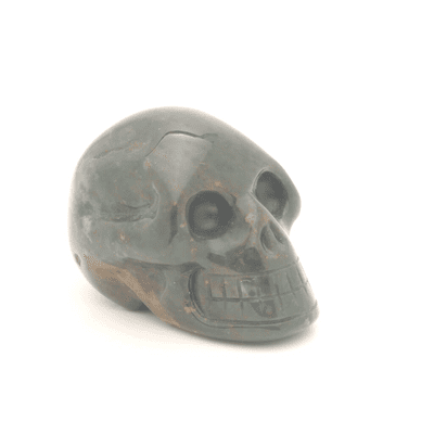 Green Jasper Skull 2