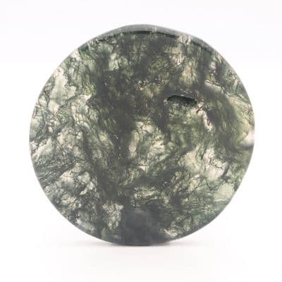 Green Moss Agate Disk 1
