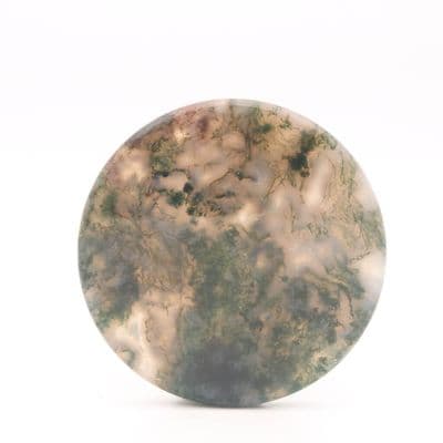 Green Moss Agate Disk 5