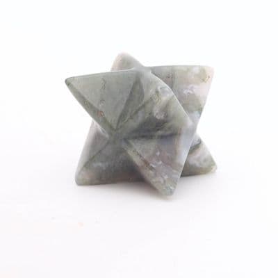 Green Moss Agate Merkaba 2