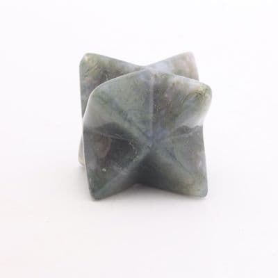 Green Moss Agate Merkaba 5