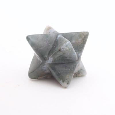 Green Moss Agate Merkaba 6