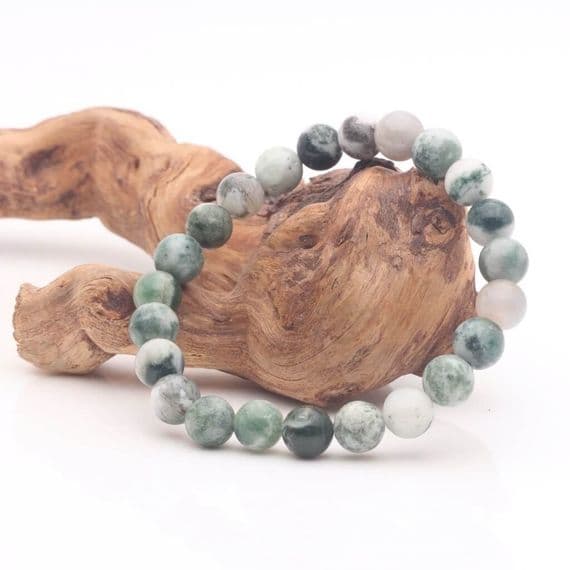 Green Tree Agate Bracelets