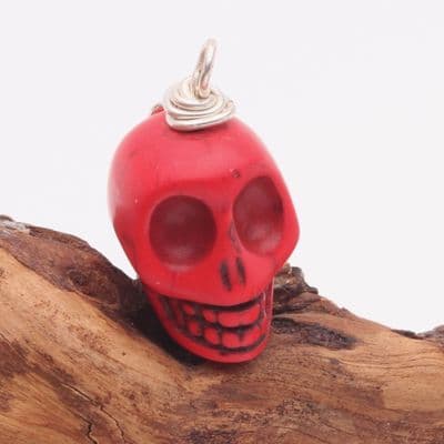 Howlite Wire Wrapped Skull 2