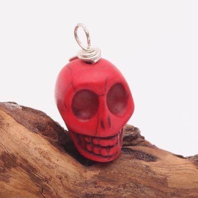 Howlite Wire Wrapped Skull 4