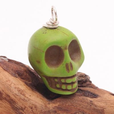 Howlite Wire Wrapped Skull  8