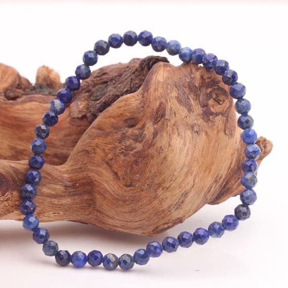Lapis Lazuli Faceted Bead Bracelet