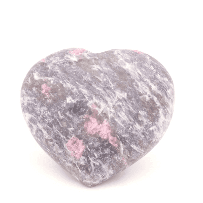 Lepidolite and Rubellite Heart 1