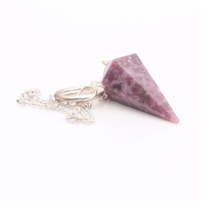 Lepidolite Pendulum 1
