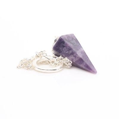 Lepidolite Pendulum 11
