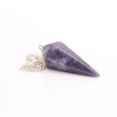 Lepidolite Pendulum 12