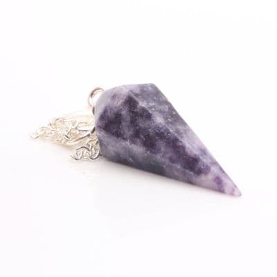 Lepidolite Pendulum 14