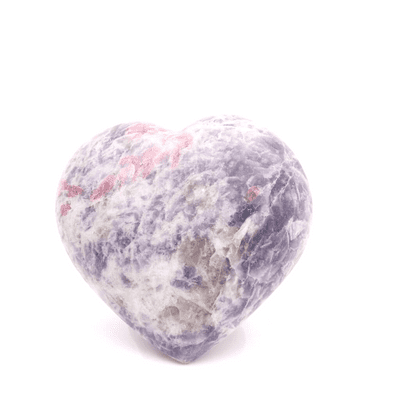 Lepidolite & Rubellite  Hearts