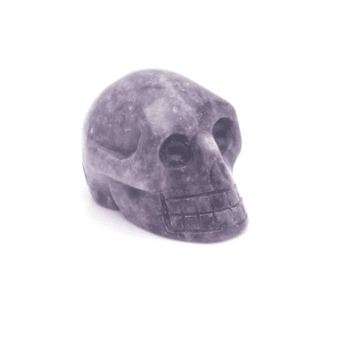Lepidolite Skull 1