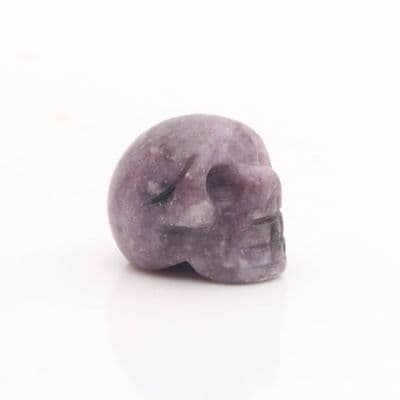 Lepidolite Skull 8
