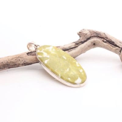 Lizardite Pendant 3