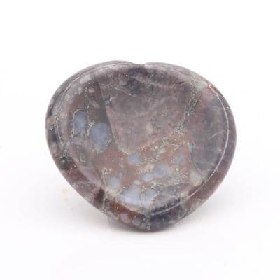 Llanite (Que Sera) Heart Shaped Worry Stone 1