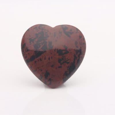 Mahogany Obsidian Heart 4