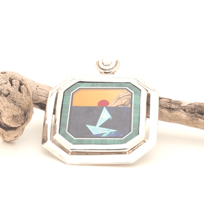 Malachite Picture Pendant 2