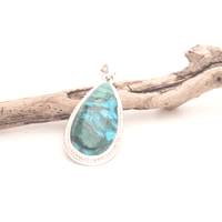 Malacolla Pendant | Malachite and Chrysocolla Pendant