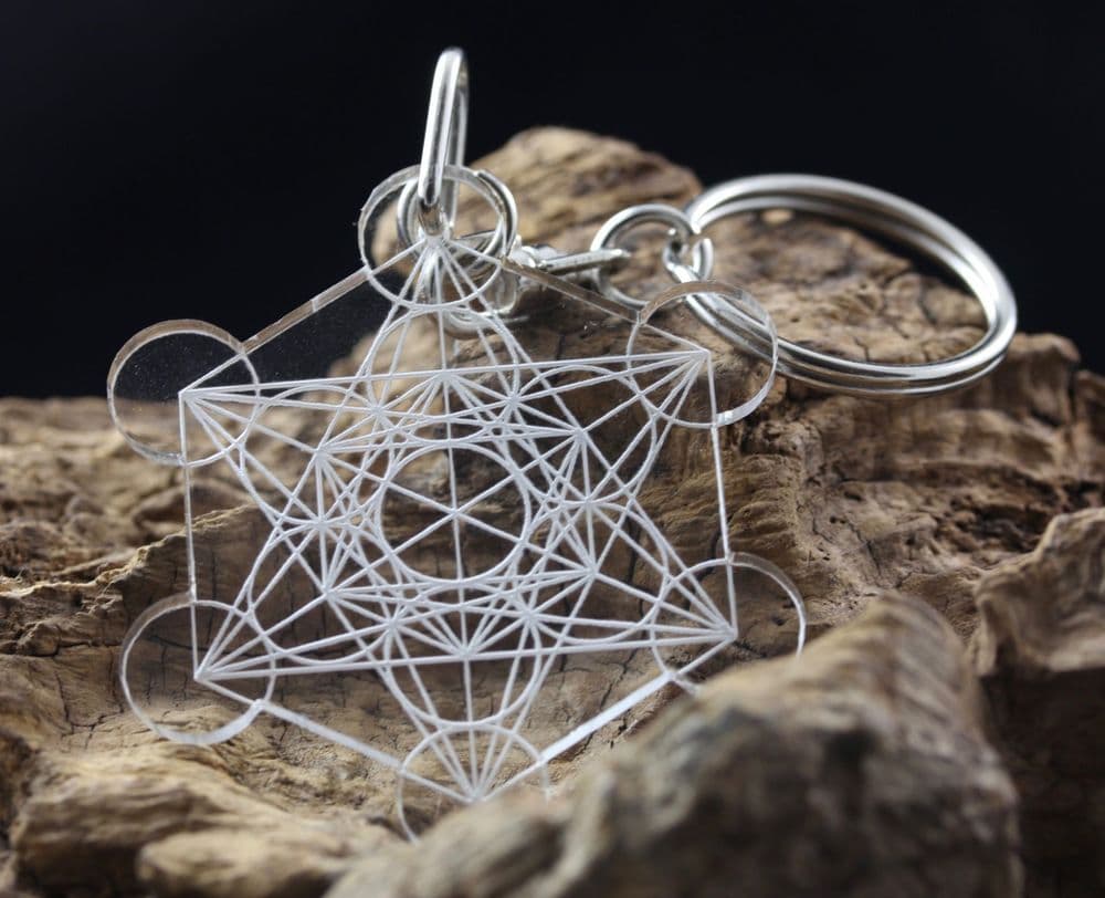 Metatron Cube Keyring