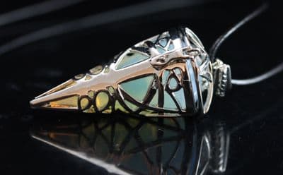 Opalite Pentacle Cage Pendant