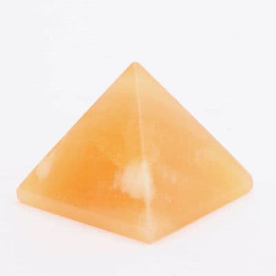 Orange Calcite Pyramid 3