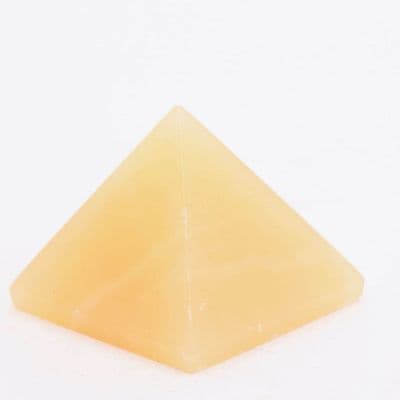Orange Calcite Pyramid 6