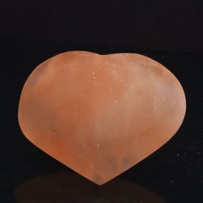 Orange Selenite Heart 1
