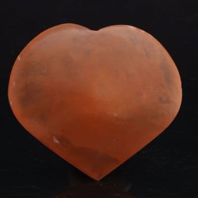 Orange Selenite Heart 4