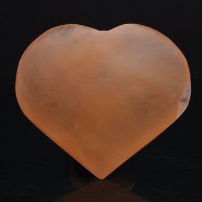 Orange Selenite Heart 6