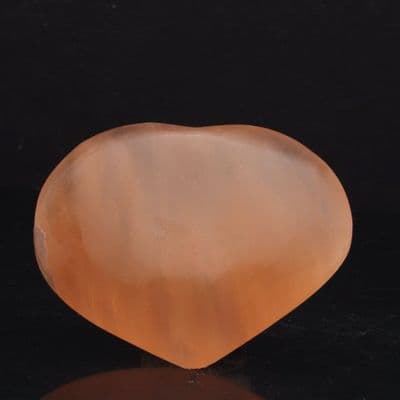 Orange Selenite Heart 7