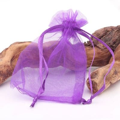 Organza Gift Bag, Purple (Small)